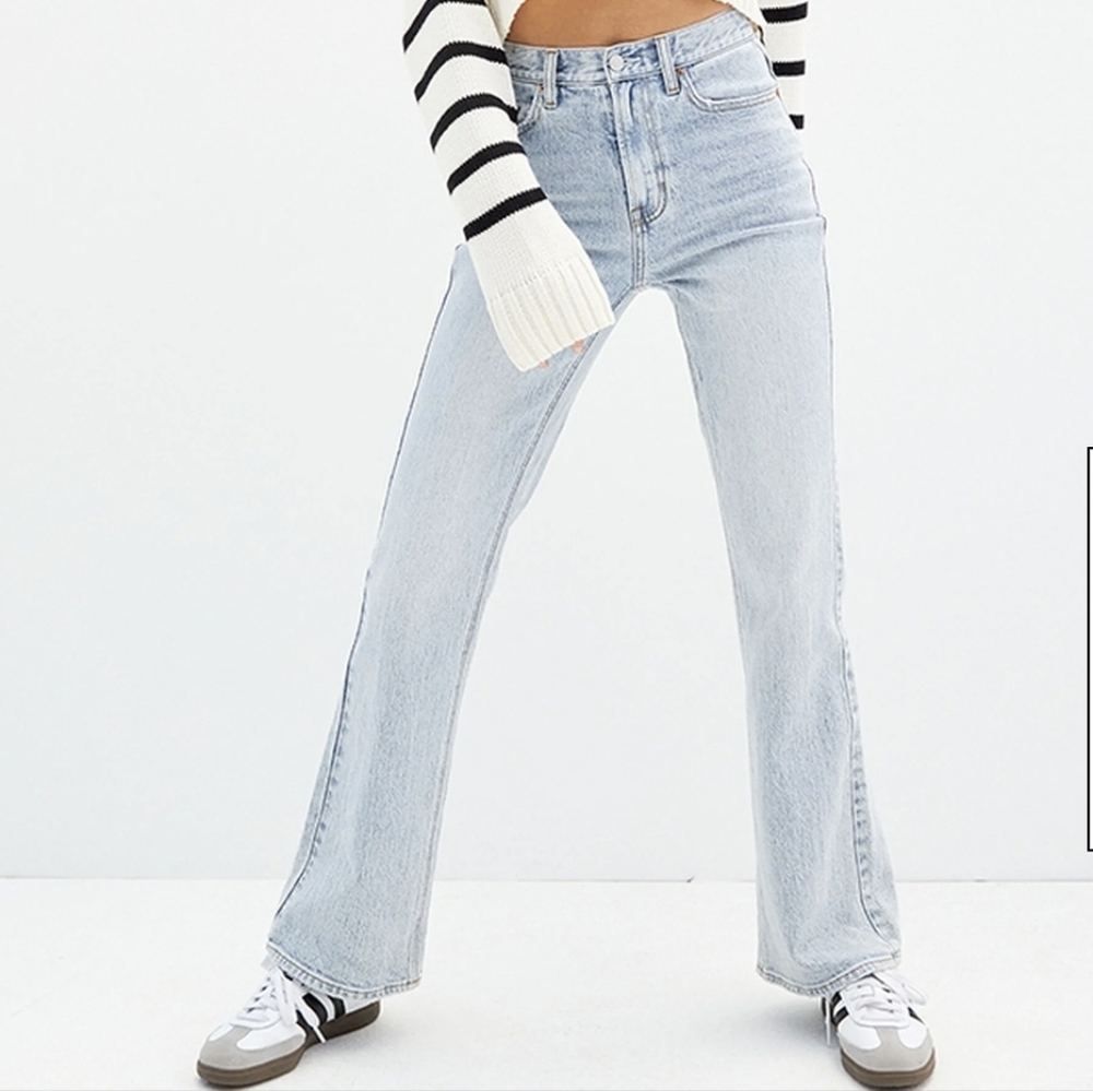 PacSun Stretch Light Indigo High Rise Bootcut Jeans